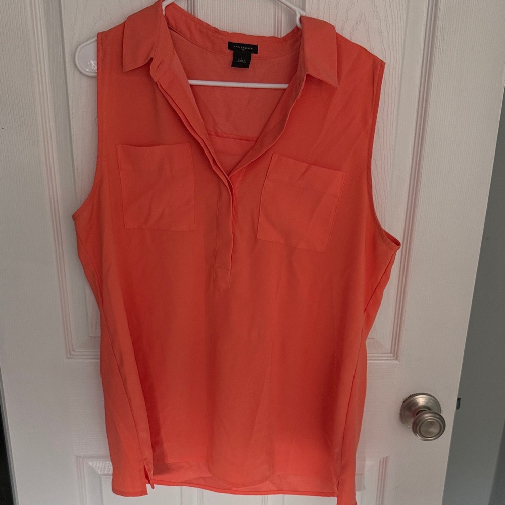 Worthington Coral Sleeveless Blouse